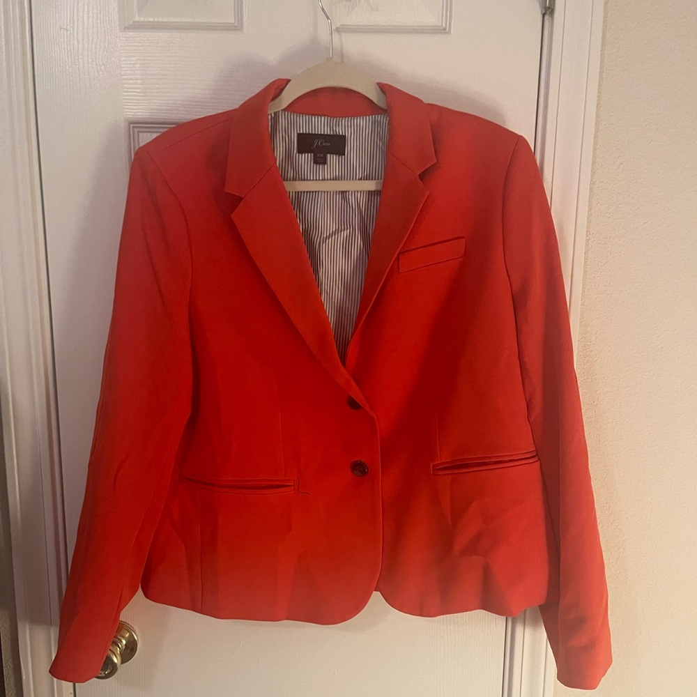 J Crew Red Blazer Size XXL